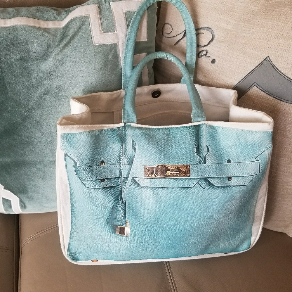 BANANE TAIPEI HERMES BIRKIN CANVAS TOTE